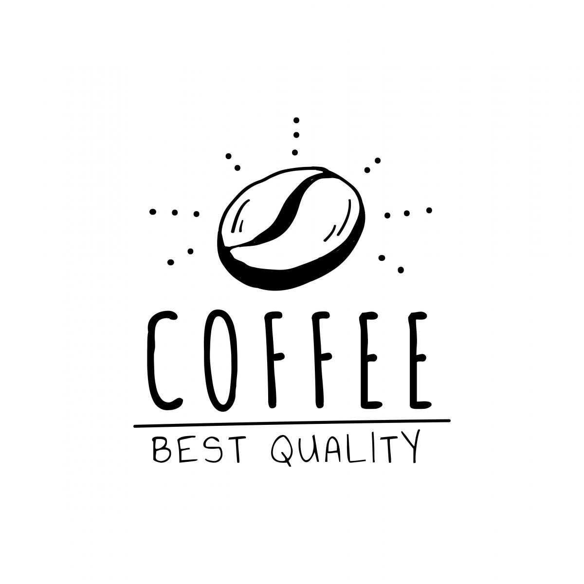 Logo hạt cà phê