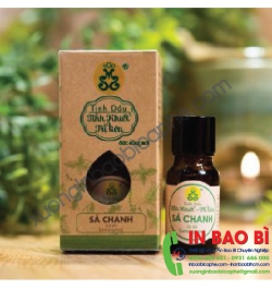 In vỏ hộp giấy đựng chai tinh dầu