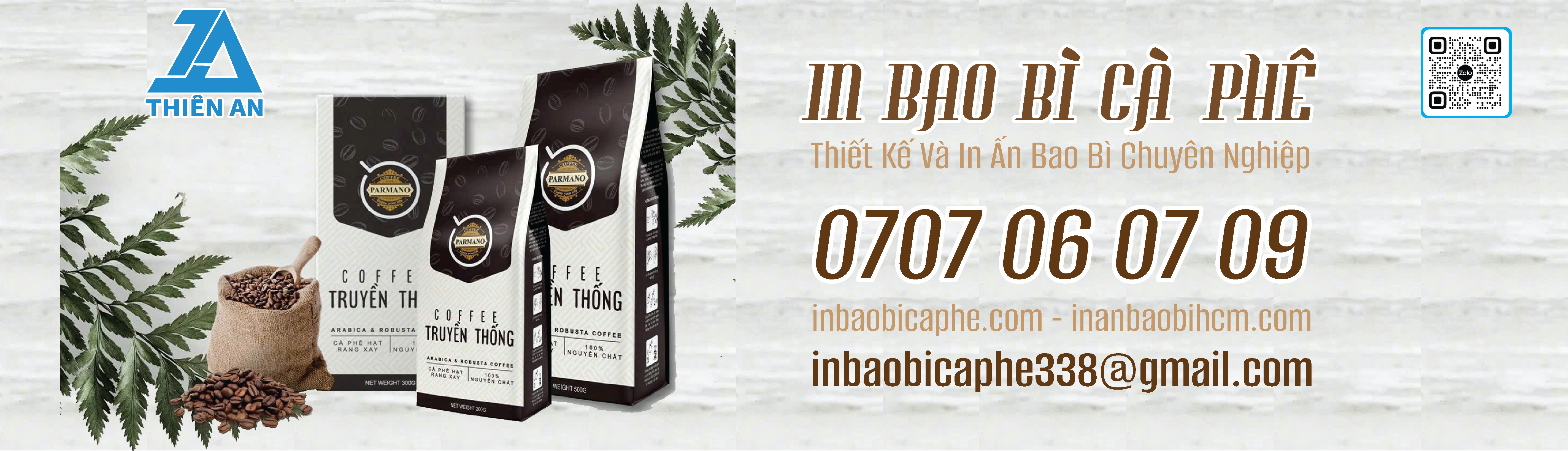 Chuyên in ấn bao bì cà phê