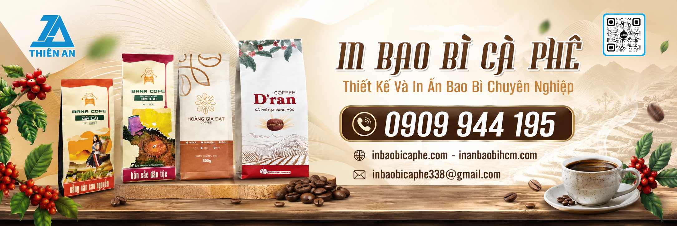 Chuyên in ấn bao bì cà phê